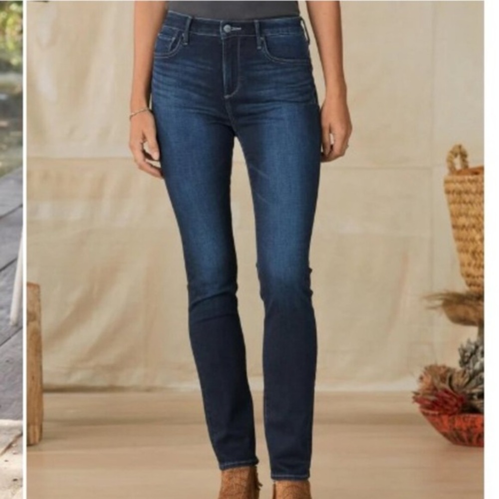 Driftwood Blue Classic Fit Toujours High Rise Straight Leg Audrey Jeans - Picture 11 of 11